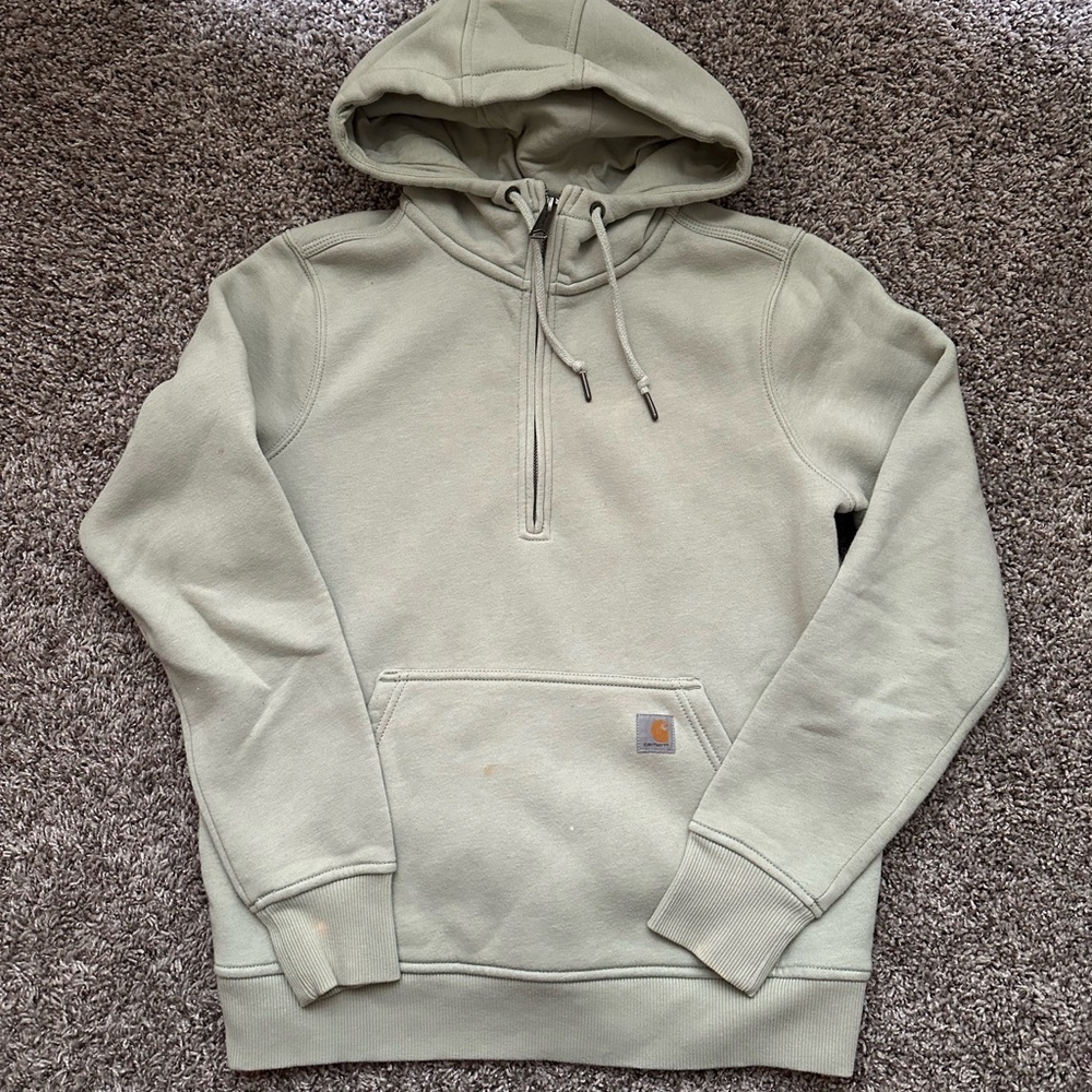 Light Green Carhartt Half Zip